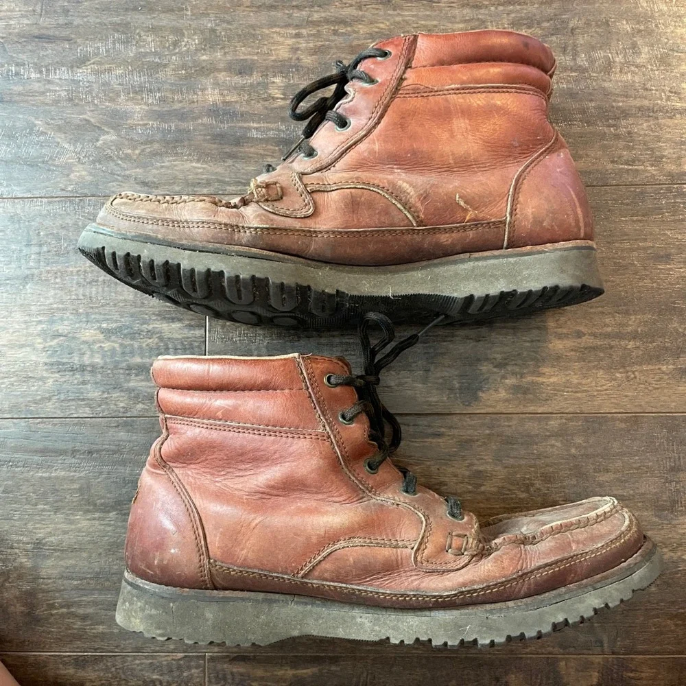 Rockport RocSports Hiking Boots Mens 11W Brown Gore-Tex Leather Vibram Gorpcore